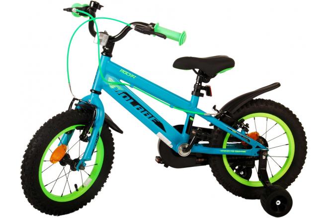 Volare Rocky Children's Bicycle - Boys - 14 inch - Green - Two handbrakes