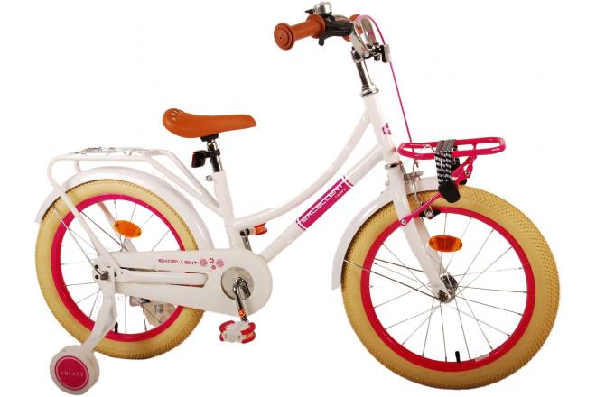 Volare Excellent Children's bike - Girls - 18 inch - White - 95% assembled
