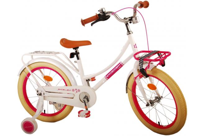 Volare Excellent Children's bike - Girls - 18 inch - White - 95% assembled