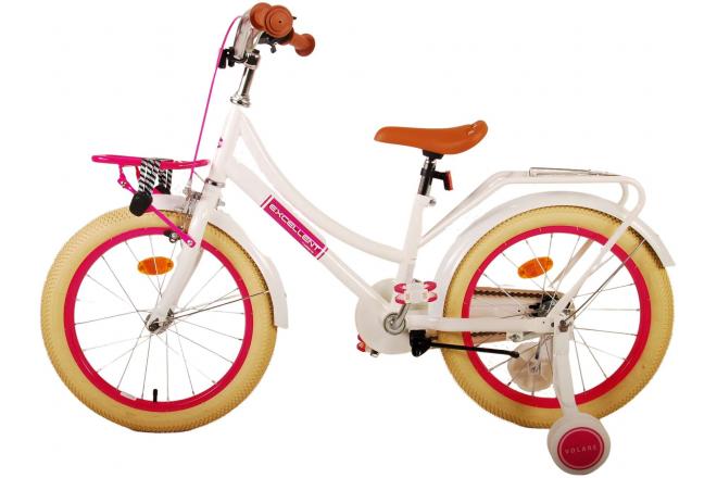 Volare Excellent Children's bike - Girls - 18 inch - White - 95% assembled