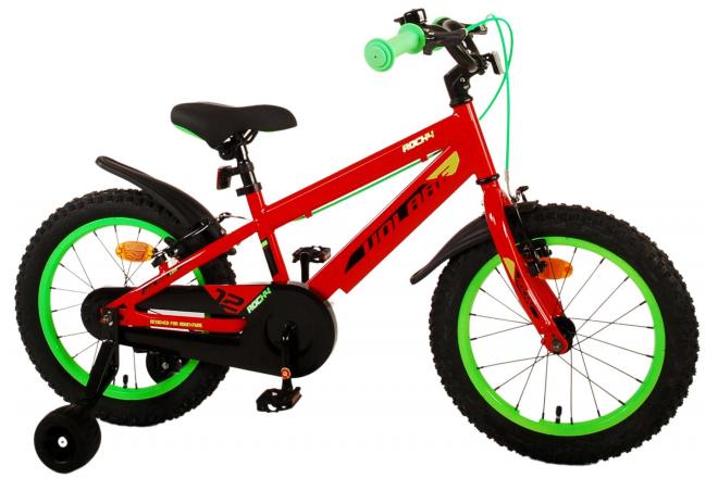 Volare Rocky Children's Bicycle - Boys - 16 inch - Red - Two handbrakes