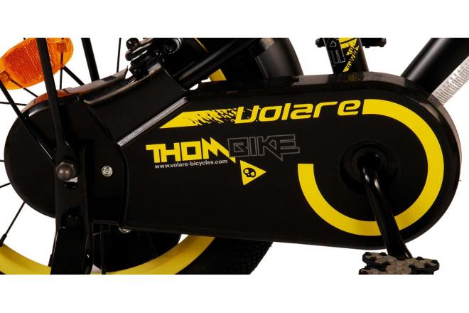 Volare Thombike Children's bike - Boys - 14 inch - Black Yellow - Two Hand Brakes