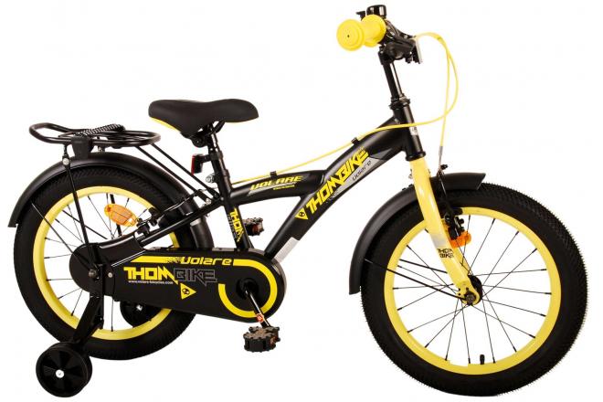 Volare Thombike Children's bike - Boys - 16 inch - Black Yellow - Two Hand Brakes