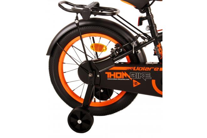 Volare Thombike Children's bike - Boys - 16 inch - Black Orange - Two Hand Brakes