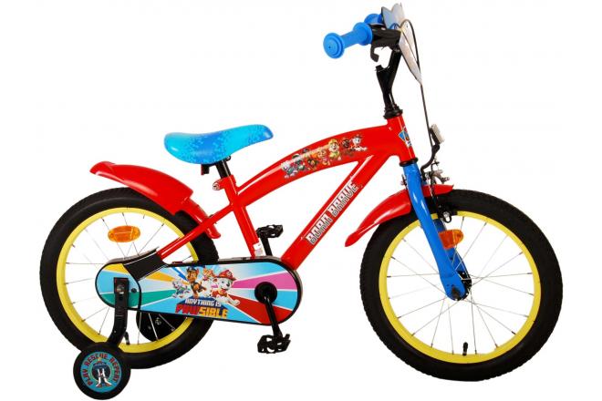 Paw Patrol Children's Bicycle - Boys - 16 inch - Red Blue