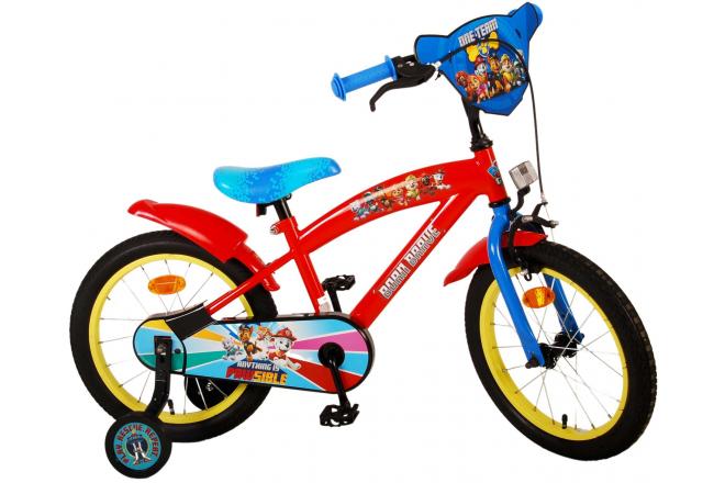 Paw Patrol Children's Bicycle - Boys - 16 inch - Red Blue