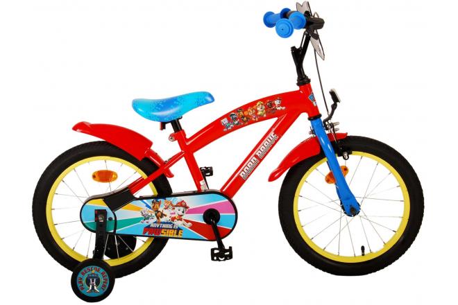 Paw Patrol Children's Bicycle - Boys - 16 inch - Red Blue