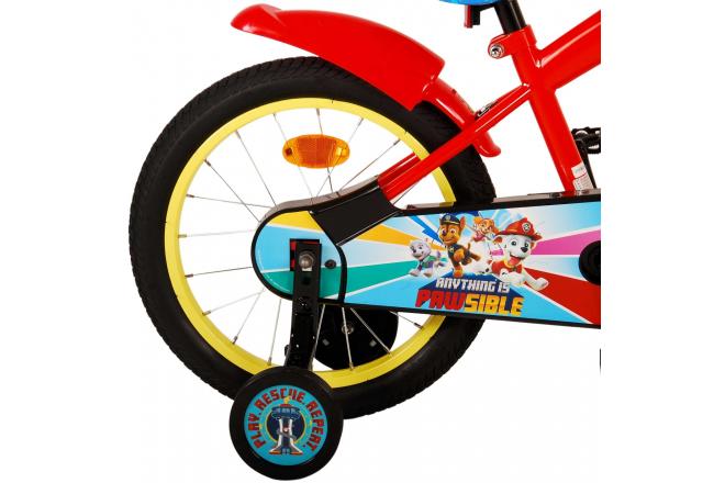 Paw Patrol Children's Bicycle - Boys - 16 inch - Red Blue