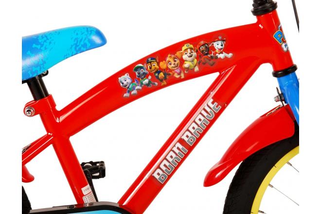 Paw Patrol Children's Bicycle - Boys - 16 inch - Red Blue