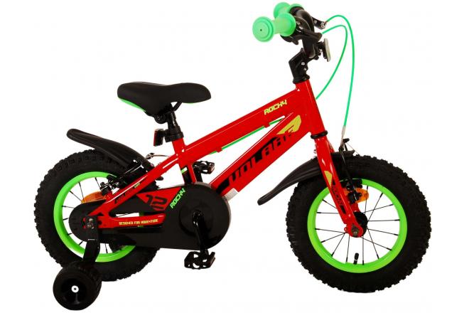 Volare Rocky Children's Bicycle - Boys - 12 inch - Red - Two handbrakes