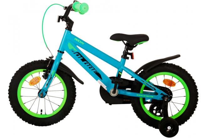 Volare Rocky Children's Bicycle - Boys - 14 inch - Green