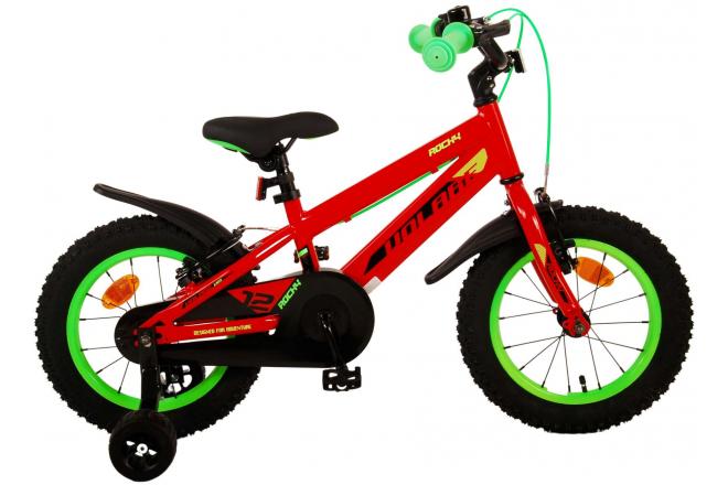 Volare Rocky Children's Bicycle - Boys - 14 inch - Red - Two handbrakes