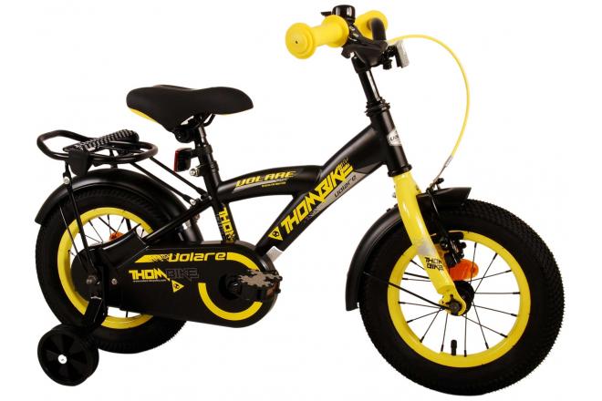 Volare Thombike Kinderfiets - Jongens - 12 inch - Zwart Geel