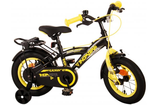 Volare Thombike Children's bike - Boys - 12 inch - Black Yellow - Two Hand Brakes