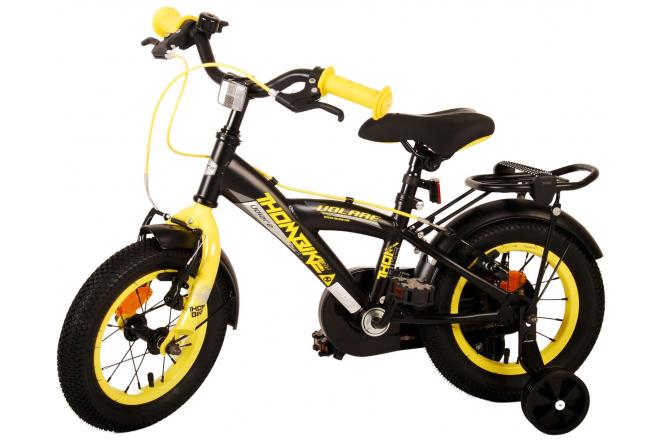 Volare Thombike Children's bike - Boys - 12 inch - Black Yellow - Two Hand Brakes
