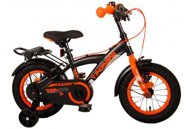 Volare Thombike Children's bike - Boys - 12 inch - Black Orange - Two Hand Brakes