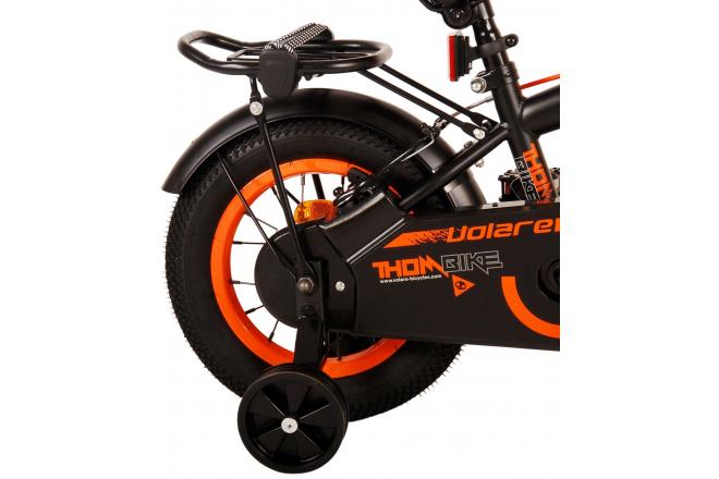 Volare Thombike Children's bike - Boys - 12 inch - Black Orange - Two Hand Brakes