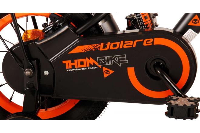 Volare Thombike Children's bike - Boys - 12 inch - Black Orange - Two Hand Brakes