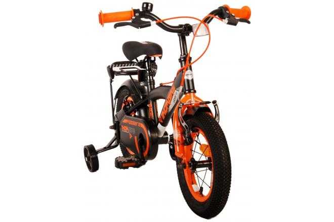 Volare Thombike Children's bike - Boys - 12 inch - Black Orange - Two Hand Brakes