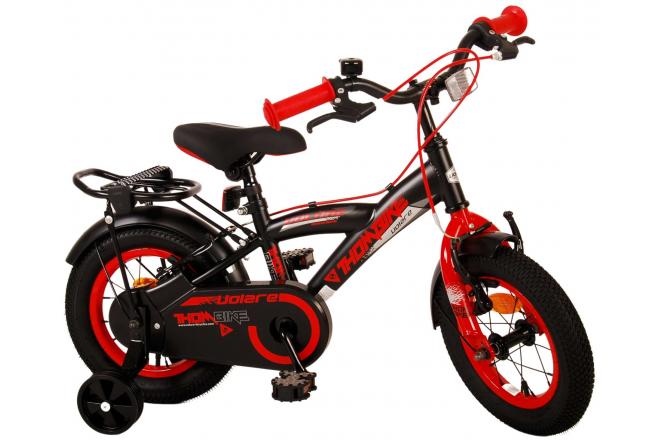 Volare Thombike Children's bike - Boys - 12 inch - Black Red - Two Hand Brakes