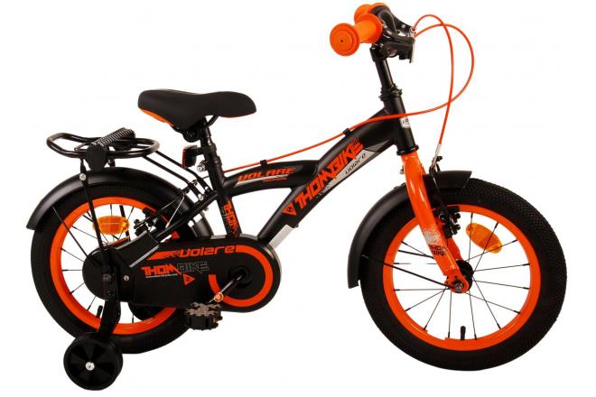 Volare Thombike Children's bike - Boys - 14 inch - Black Orange - Two Hand Brakes