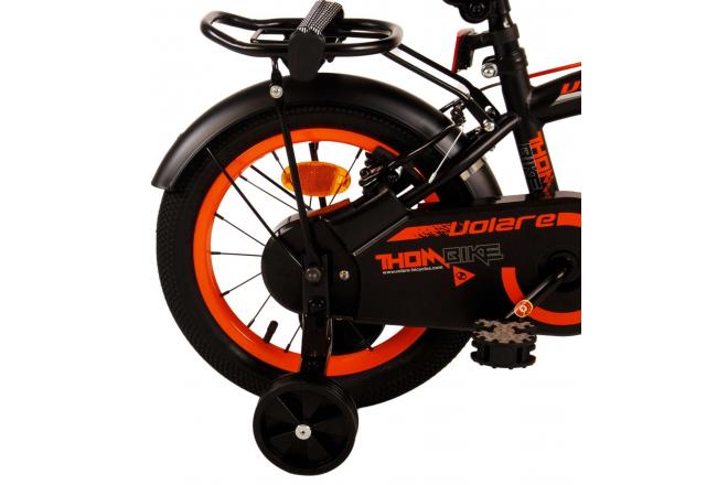 Volare Thombike Children's bike - Boys - 14 inch - Black Orange - Two Hand Brakes