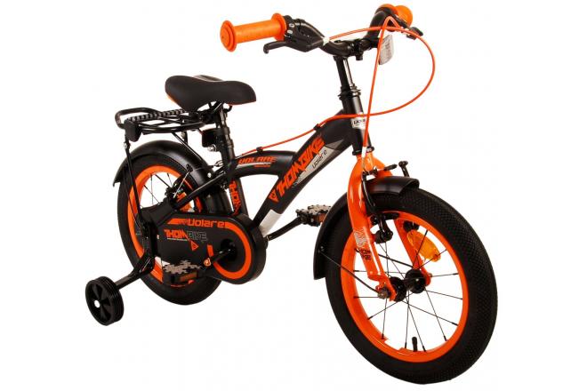 Volare Thombike Children's bike - Boys - 14 inch - Black Orange - Two Hand Brakes