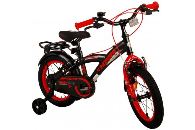 Volare Thombike Children's bike - Boys - 14 inch - Black Red - Two Hand Brakes