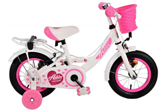 Volare Ashley Children's bike - Girls - 12 inch - White - Two hand brakes