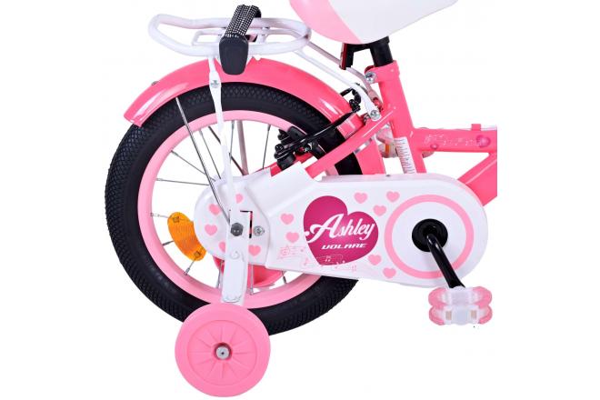 Volare Ashley Children's bike - Girls - 14 inch - Pink/Red - Two Hand Brakes