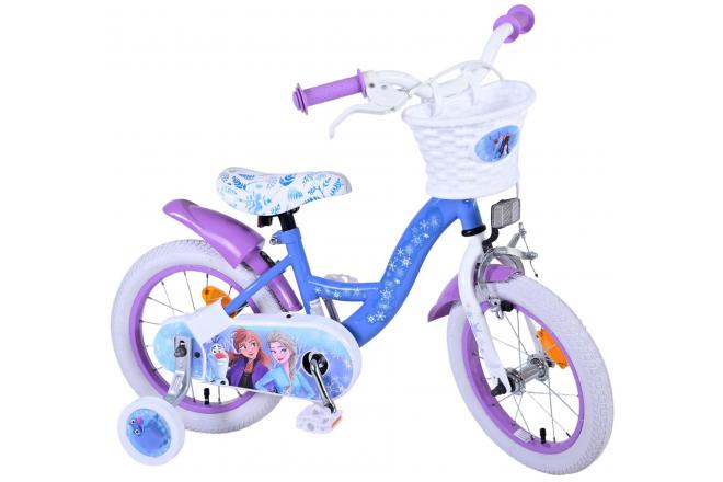 Disney Frozen 2 Children's Bicycle - Girls - 14 inch - Blue / Purple