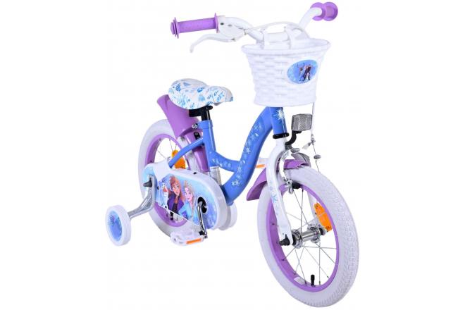 Disney Frozen 2 Children's Bicycle - Girls - 14 inch - Blue / Purple