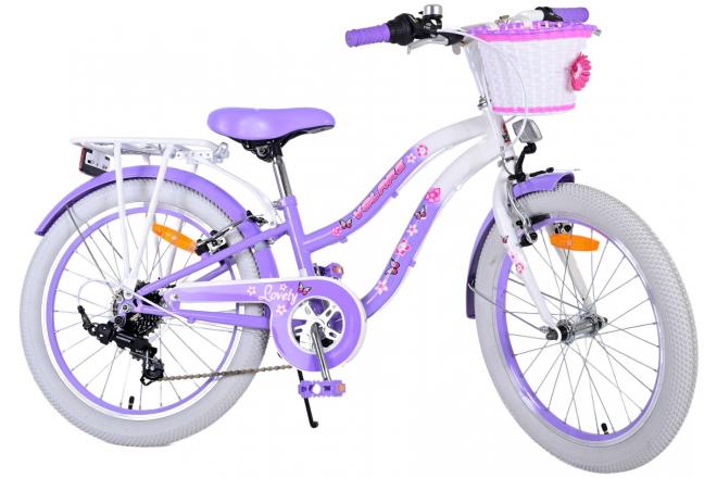 Volare Lovely children's bike - Girls - 20 inch - Purple - 6 gears