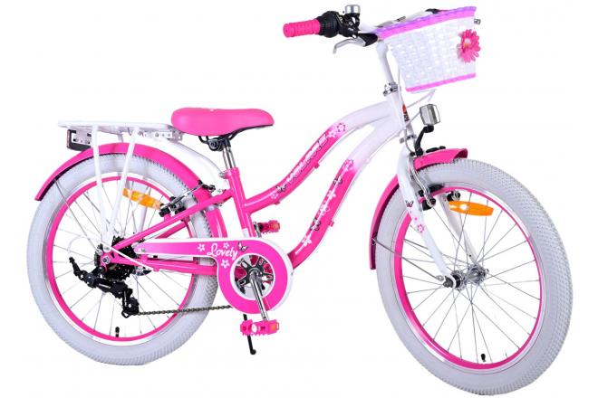 Volare Lovely Children's bicycle - Girls - 20 inch - Pink - 6 speed