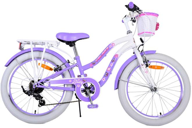 Volare Lovely children's bike - Girls - 20 inch - Purple - 6 gears