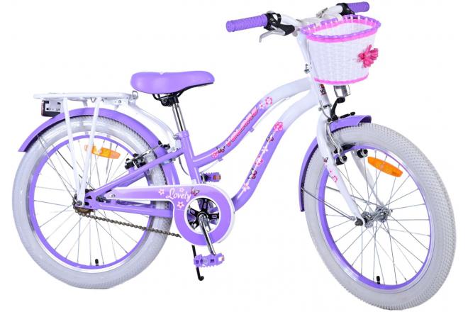 Volare Lovely Children's bike - Girls - 20 inch - Purple - Two hand brakes