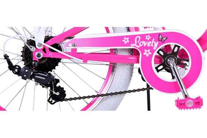 Volare Lovely Children's bicycle - Girls - 20 inch - Pink - 6 speed