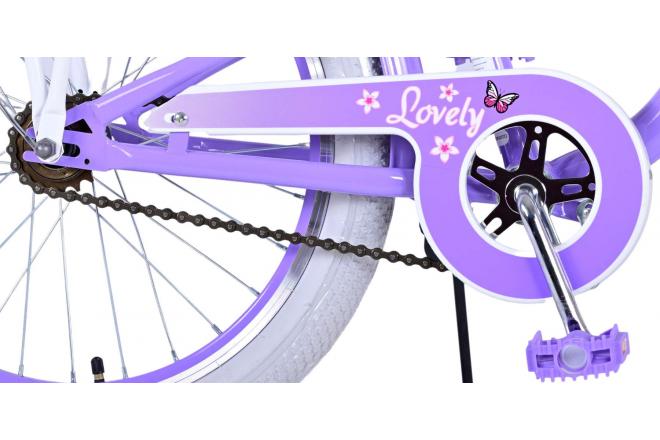 Volare Lovely Children's bike - Girls - 20 inch - Purple - Two hand brakes