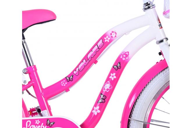 Volare Lovely Children's bicycle - Girls - 20 inch - Pink - Two handbrakes