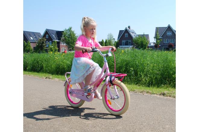 Volare Excellent children's bike - Girls - 16 inch - Pink - 95% assembled