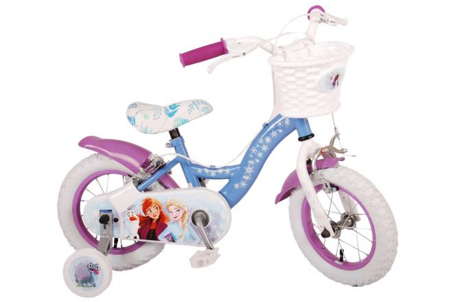 Disney Frozen 2 Kids bike - Girls - 12 inches - Blue/Purple - Two hand brakes