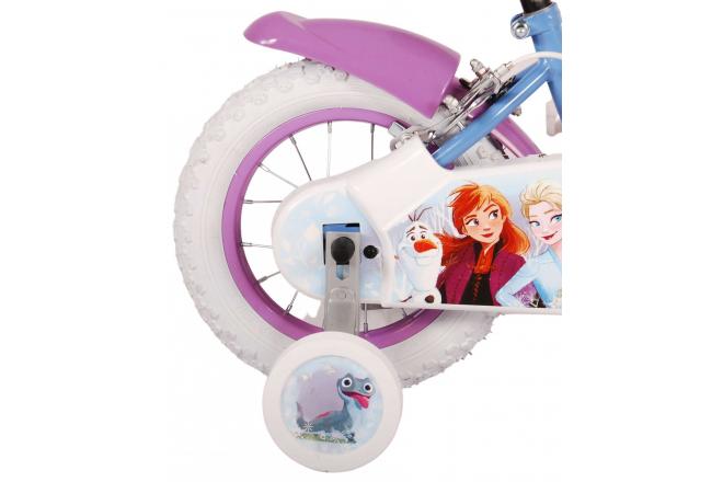 Disney Frozen 2 Kids bike - Girls - 12 inches - Blue/Purple - Two hand brakes