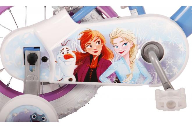 Disney Frozen 2 Kids bike - Girls - 12 inches - Blue/Purple - Two hand brakes