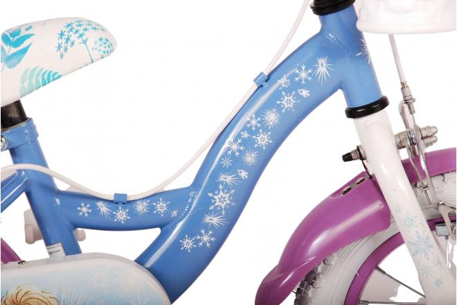 Disney Frozen 2 Kids bike - Girls - 12 inches - Blue/Purple - Two hand brakes