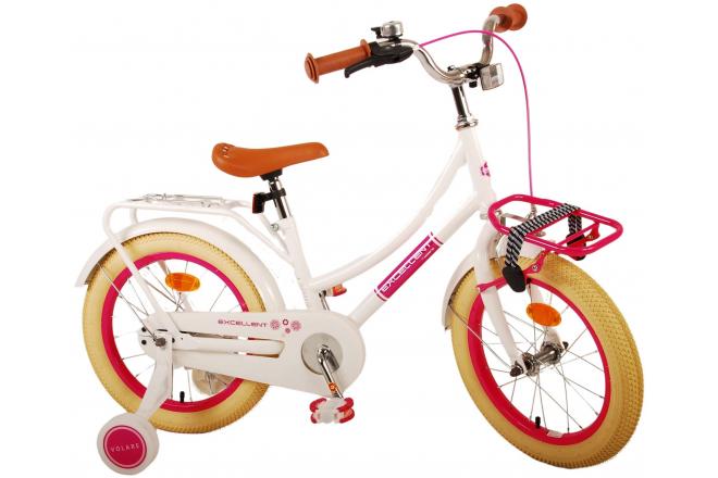 Volare Excellent children's bike - Girls - 16 inch - White - 95% assembled