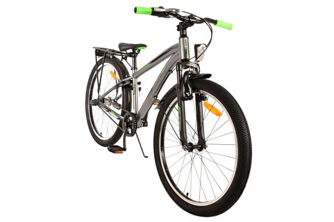 Volare Cross Kids bike - Boys - 24 inch - dark Grey- 3 gears