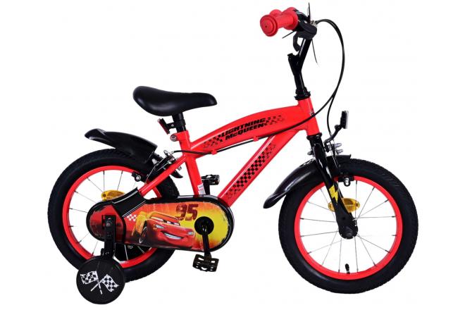 Disney Cars Children's Bicycle - Boys - 14 inch - Red - Two handbrakes