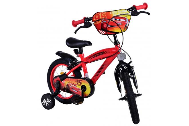 Disney Cars Children's Bicycle - Boys - 14 inch - Red - Two handbrakes