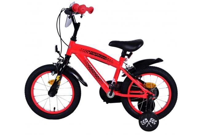 Disney Cars Children's Bicycle - Boys - 14 inch - Red - Two handbrakes