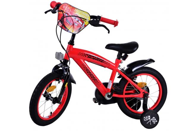 Disney Cars Children's Bicycle - Boys - 14 inch - Red - Two handbrakes